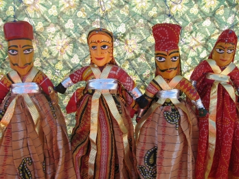 Marionetas típicas de Rajastán, India
