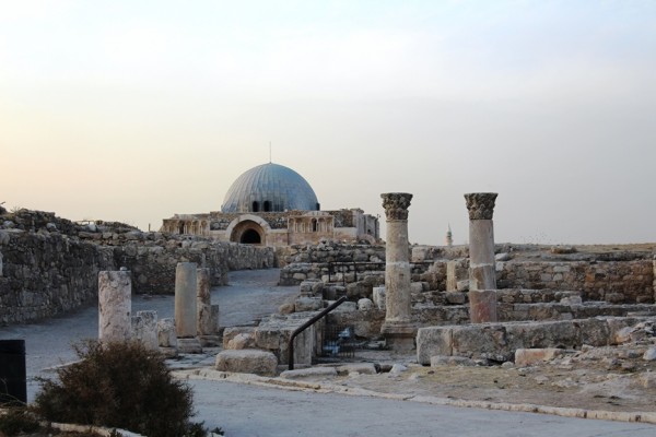 Restos omeyas en Ammán, Jordania